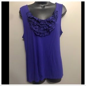 — SOLD — 
Ruffled Tank Blouse
